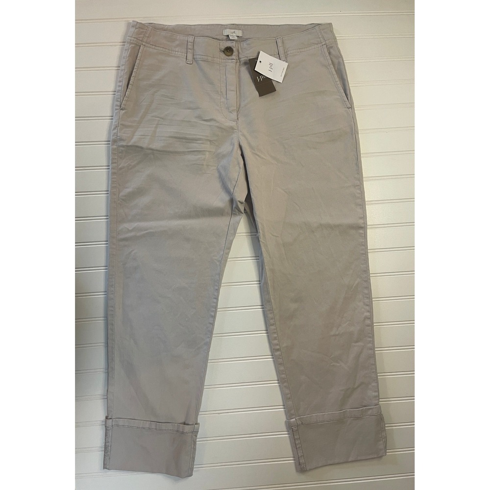 NWT J. Jill Sterling Cuffed Chino Pants Womens 12P 12 Petite *READ